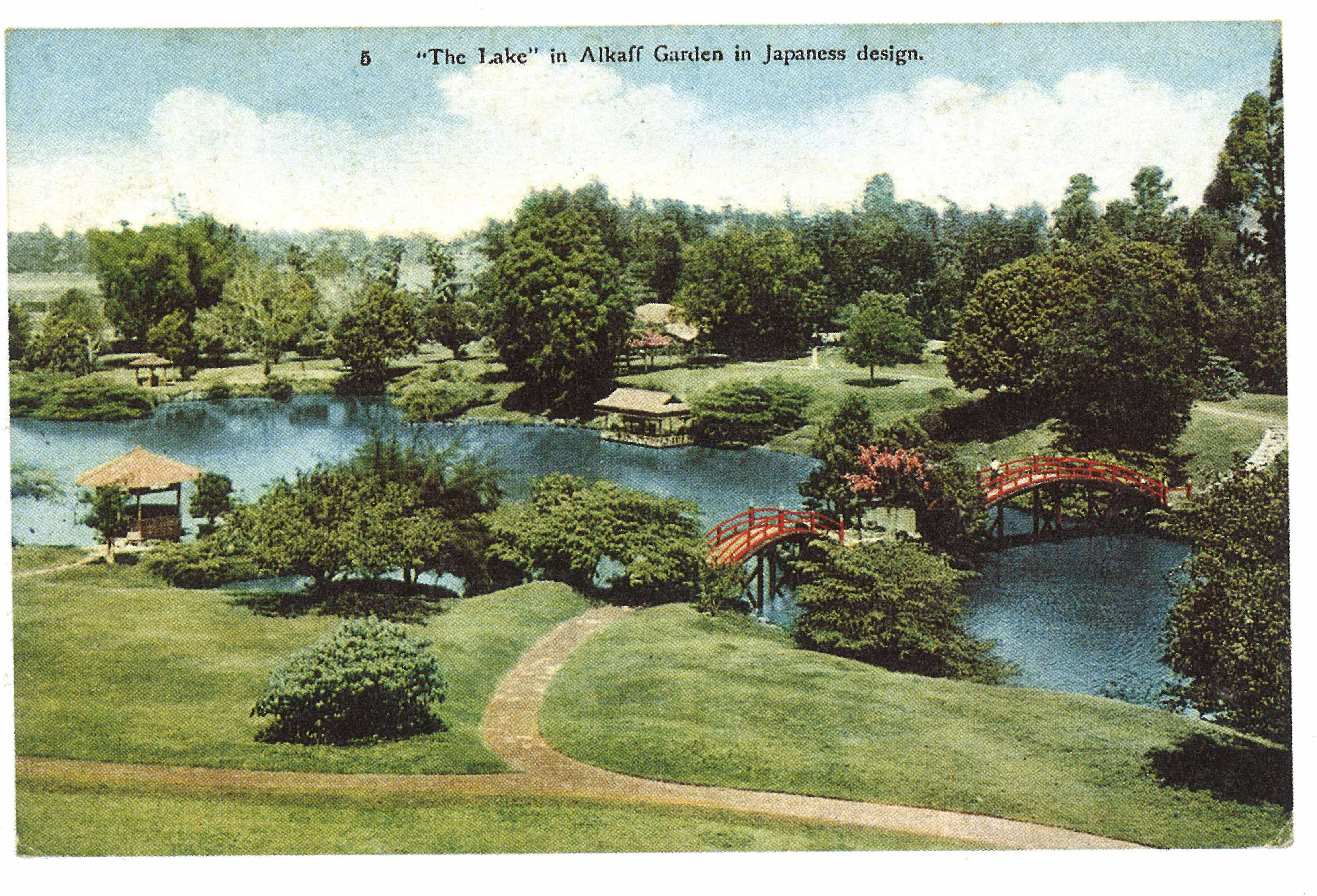 Postcard of Alkaff Lake Gardens, c.1940s